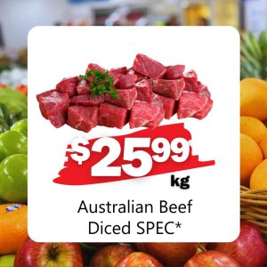 Australian Beef  Diced SPEC* (Kg)