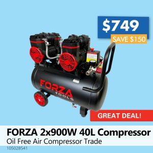 FORZA 2x900W 40L Compressor