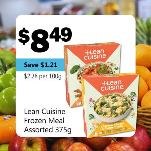 Lean Cuisine Frozen Meal Assorted 375g