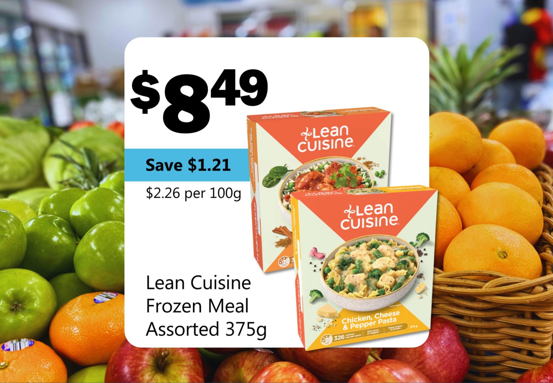 Lean Cuisine Frozen Meal Assorted 375g