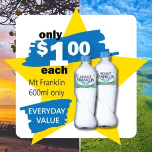 EVERYDAY - Mt. Franklin 600ml Water