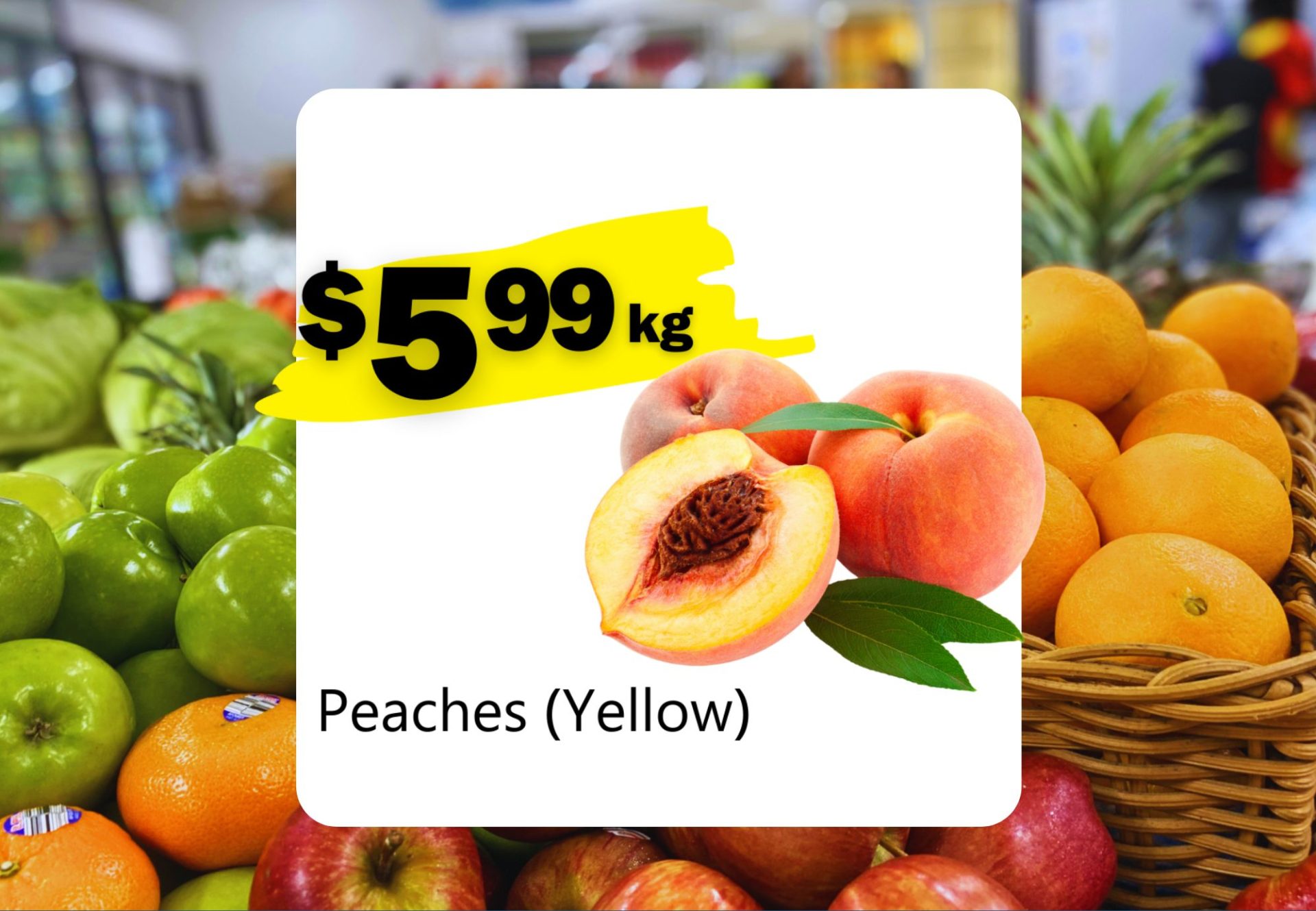 Peaches (Yellow) (Kg)