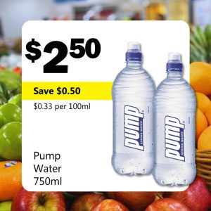 Pump Water 750ml