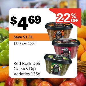 Red Rock Deli Classics Dip Varieties 135g