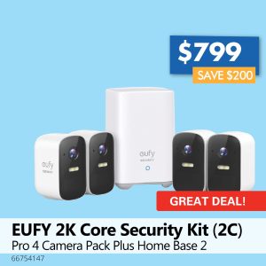 EUFY 2K Core Security Kit (2C) - 4 Camera Set