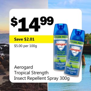 Aerogard Tropical Strength Insect Repellent Spray 300g