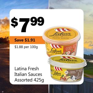 Latina Fresh Italian Sauces Assorted 425g