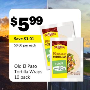 Old El Paso Tortilla Wraps 10 pack