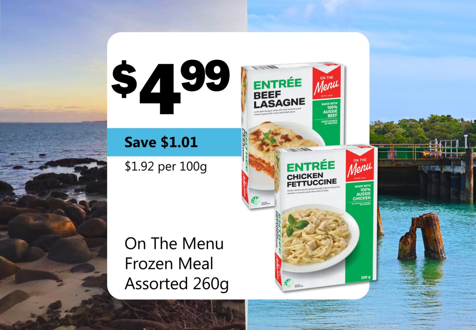 On The Menu Frozen Meal Assorted 260g