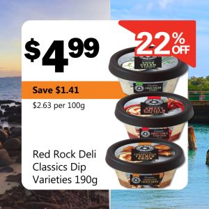Red Rock Deli Classics Dip Varieties 190g