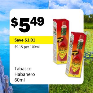 Tabasco Habanero 60ml