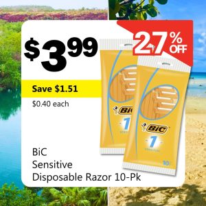 BiC Sensitive Disposable Razor 10-Pk