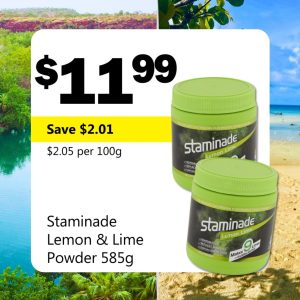 Staminade Lemon & Lime Powder 585g