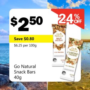 Go Natural Snack Bars 40g