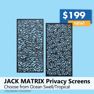 JACK MATRIX Privacy Screens Ocean Swell/Tropical