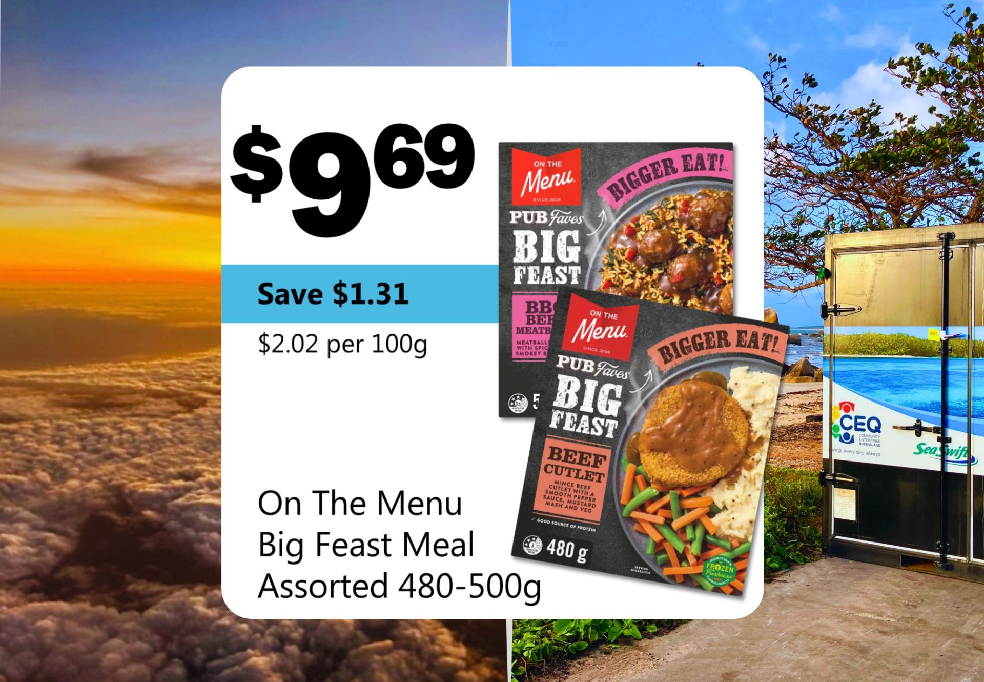On The Menu Big Feast Meal Assorted 480-500g