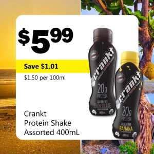 Crankt Protein Shake Assorted 400ml