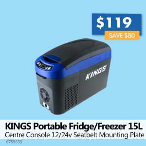 KINGS Portable Fridge/Freezer 15L