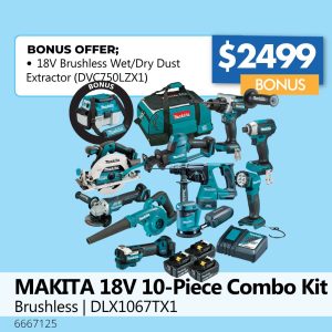 MAKITA 18V 10-Piece Combo Kit