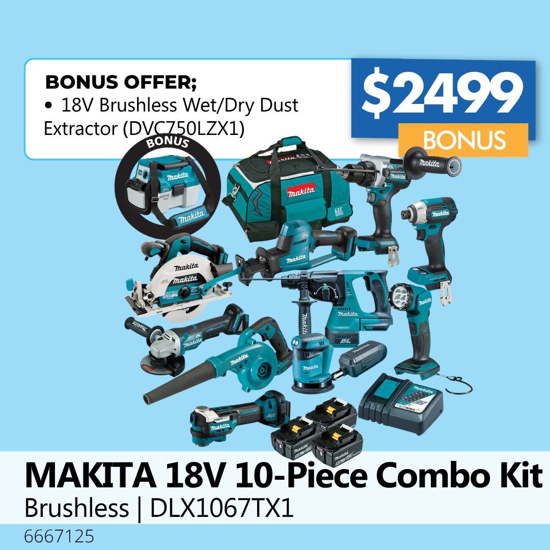 MAKITA 18V 10-Piece Combo Kit