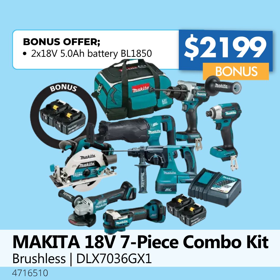MAKITA 18V 7-Piece Combo Kit