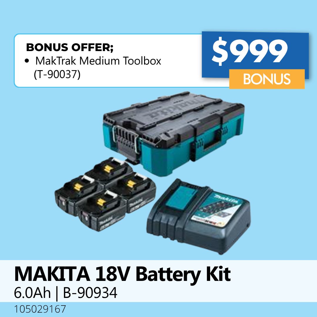 MAKITA 18V Battery Kit