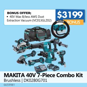 MAKITA 40V 7-Piece Combo Kit
