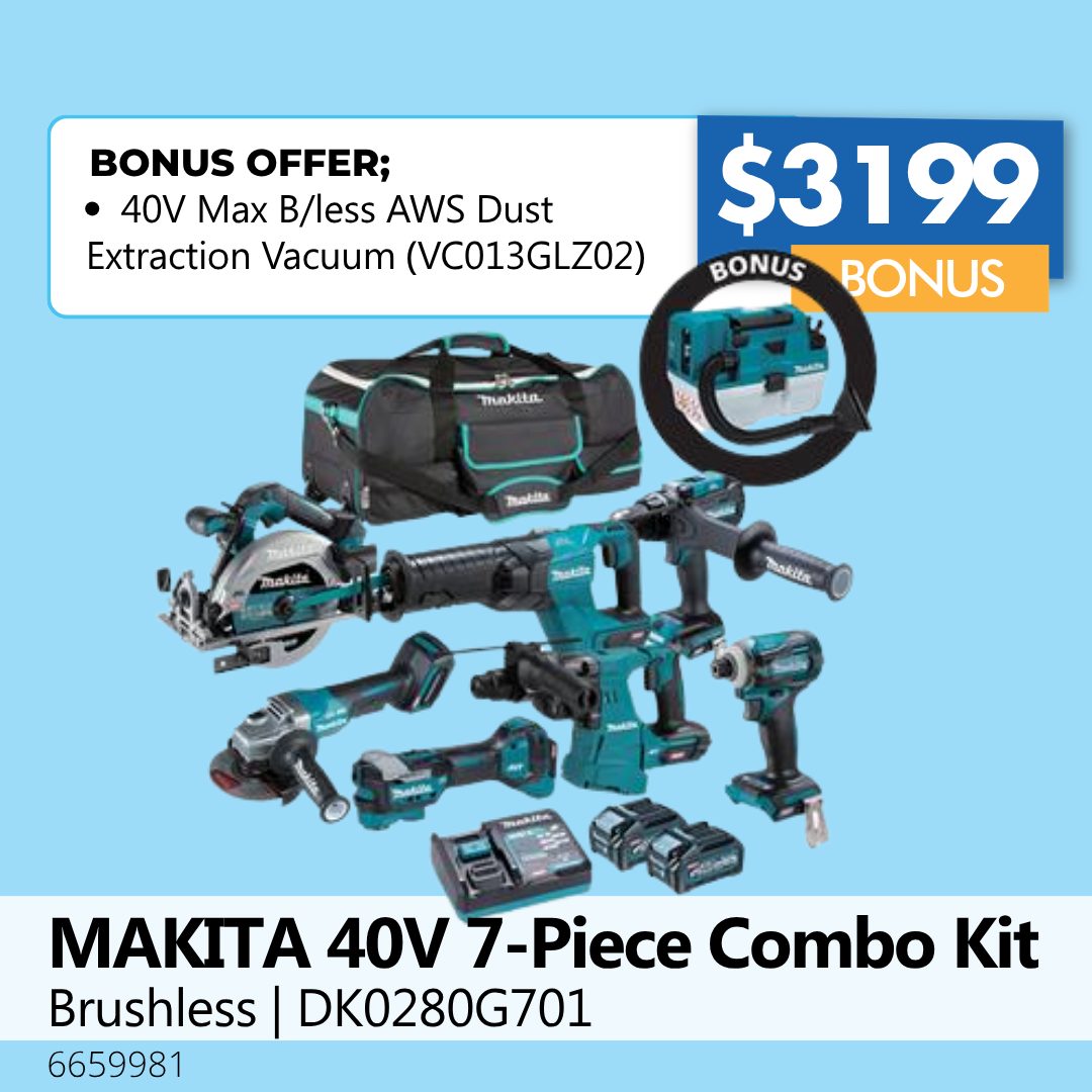 MAKITA 40V 7-Piece Combo Kit