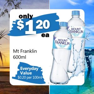 EVERYDAY - Mt. Franklin 600ml Water