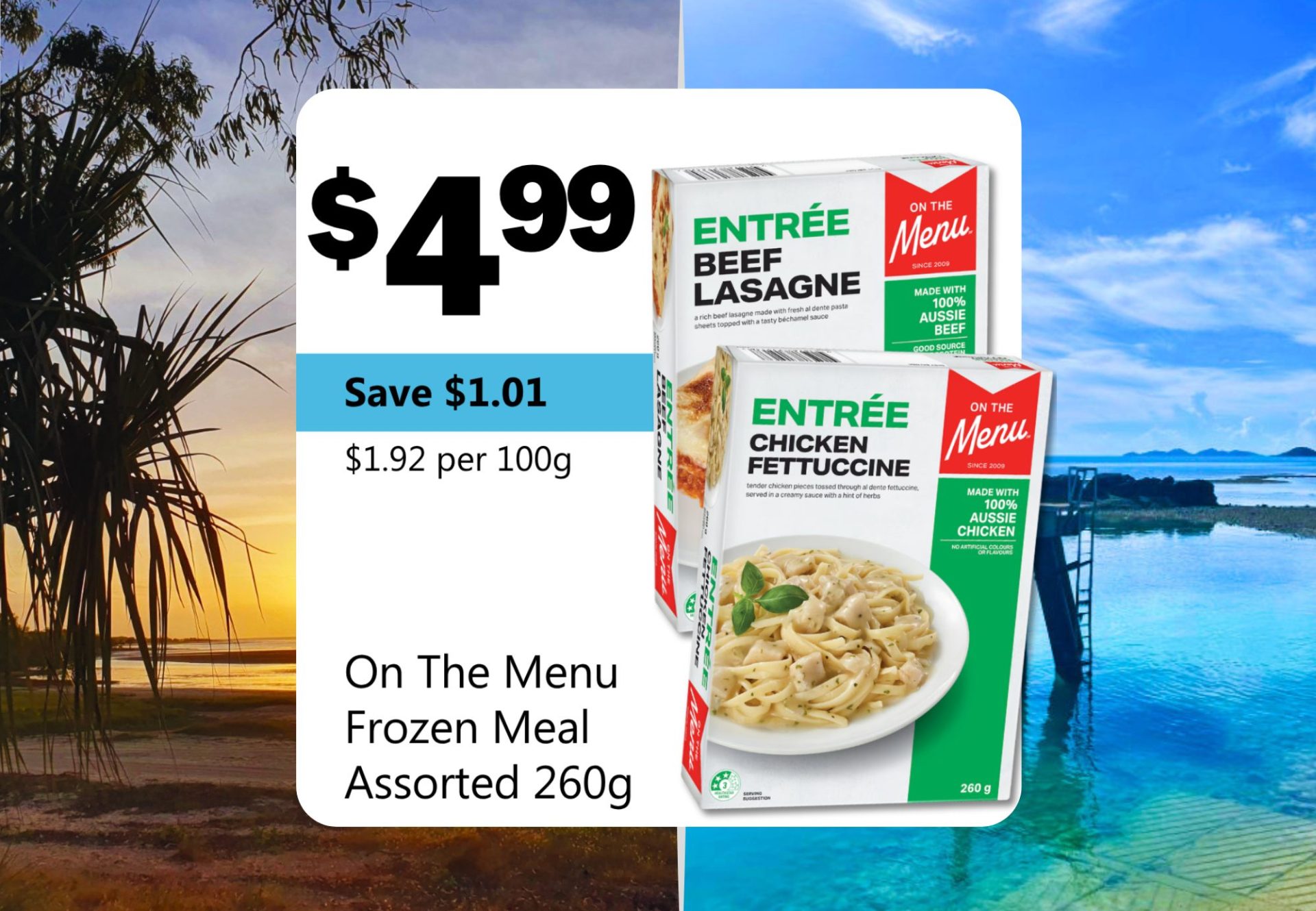 On The Menu Frozen Meal Assorted 260g