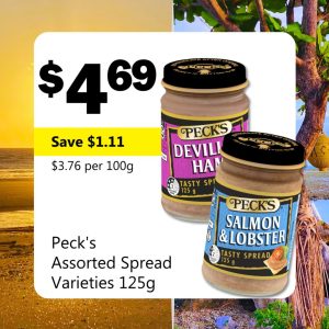 Peck's Assorted Spread Varieties 125g