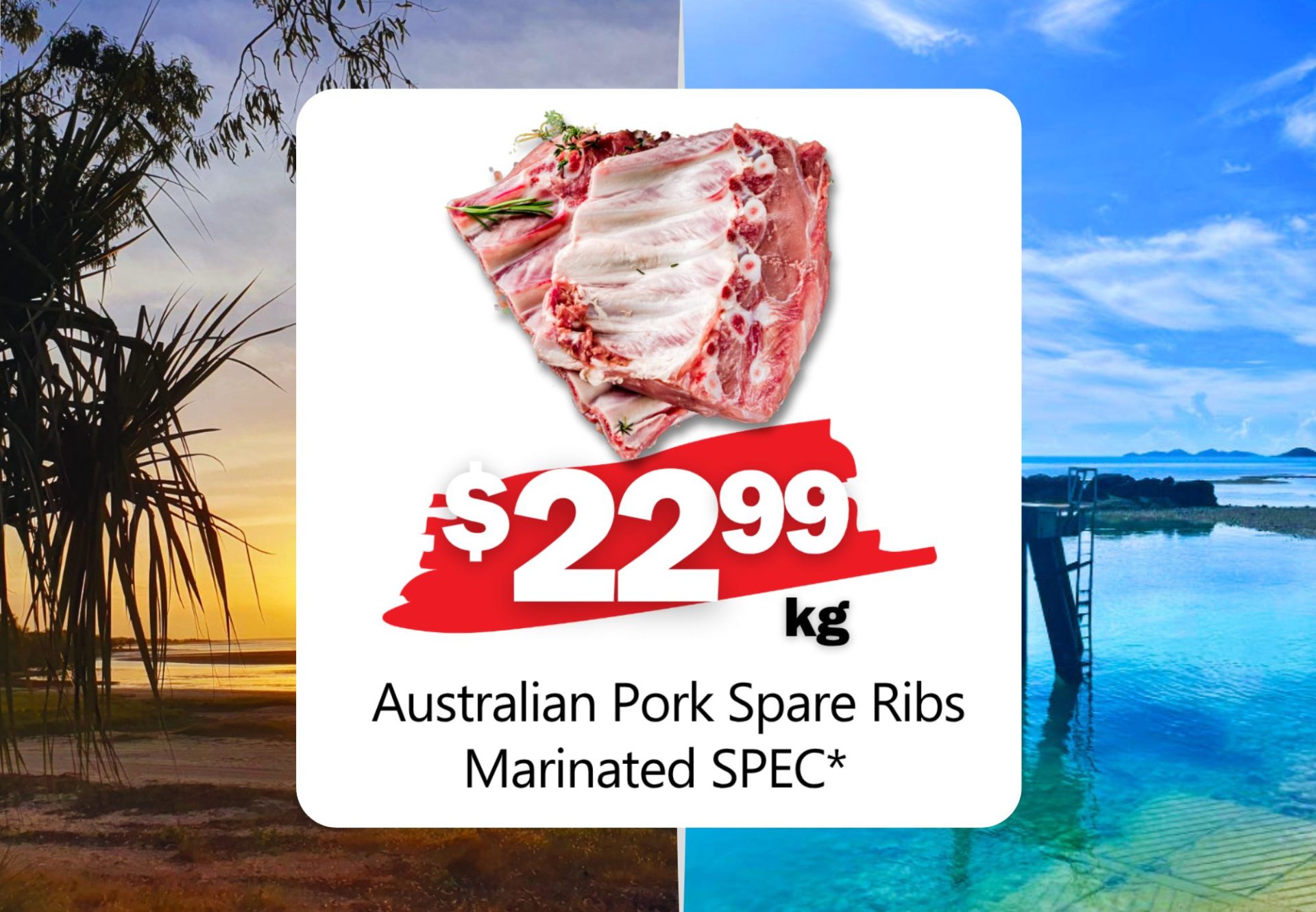 Australian Pork Spare Ribs Marinated SPEC* (Kg)
