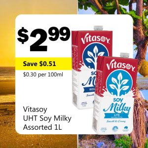 Vitasoy UHT Soy Milky Assorted 1L