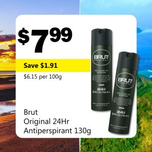 Brut Original 24Hr Antiperspirant 130g