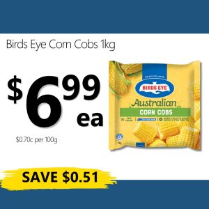 Birds Eye Corn Cobs 1kg