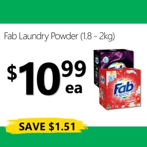 Fab Laundry Powder (1.8 - 2kg)