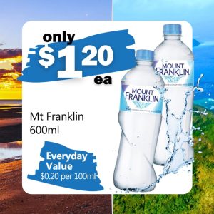 EVERYDAY - Mt. Franklin 600ml Water