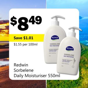Redwin Sorbelene Daily Moisturiser 550ml