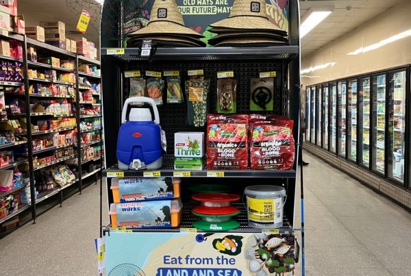 Land and Sea endcap at Bwgcolman.